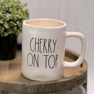 Rae Dunn “ CHERRY ON TOP” mug